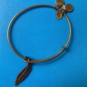 Alex and Ani Gold Feather Bracelet